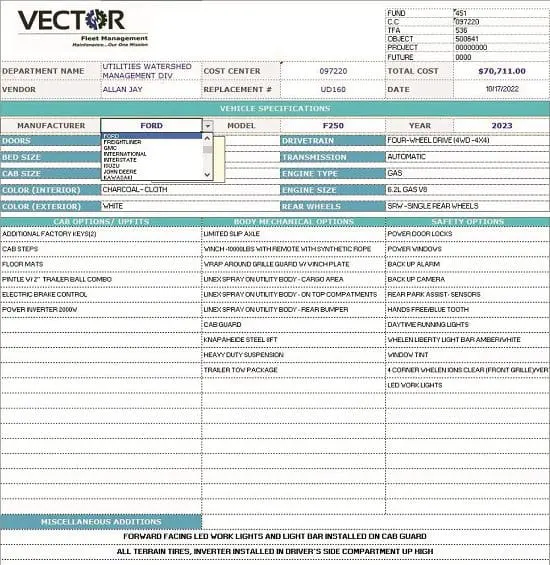 Asset Specifications and Technical Writing