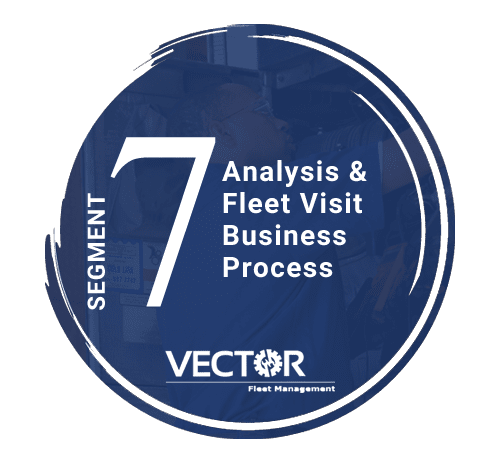 Segment 7, analysis & fleet visit business process with Vector logo