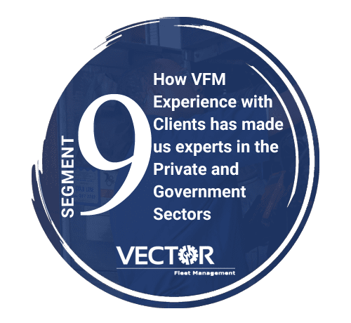 Segment 9, How VFM experience with clients has made us experts in the private and government sectors with Vector logo