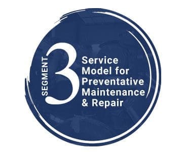 Segment 3, Service model of preventative maintenance & repair
